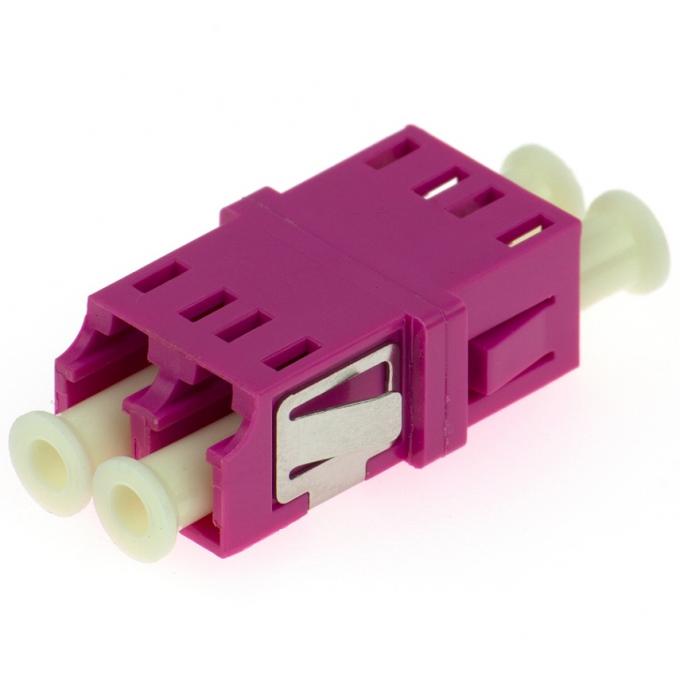 Singlemode Multimode नियंत्रण रेखा Duplex Fiber Optic Adapter Fलैनgeless For Telecom 0