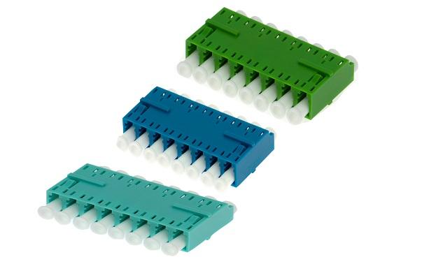 8 Ways MM Fiber Optic Aqua नियंत्रण रेखा UPC Adapter Network Without Fलैनge 0