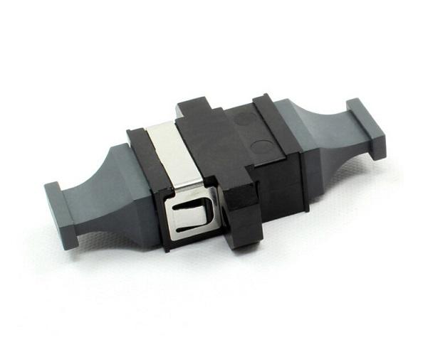 100G 4 72 Fibers Fiber Optic एमपीओ Adapter Fलैनged Black For Data Center 0