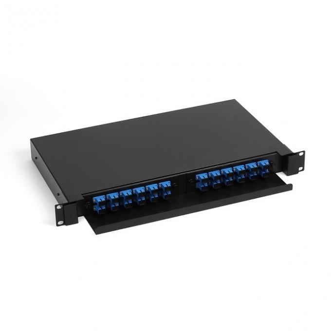 12 to 144 Ports 19 Inch Rack Mount Slidable ODF With अनुसूचित जाति नियंत्रण रेखा Interface 0